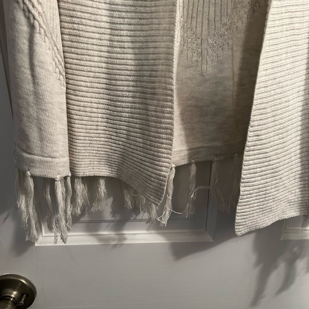 Cream Knit Sleeveless Cardigan - image 2